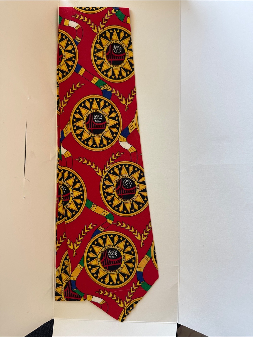 Limited edition silk tie- UN 50th anniversary